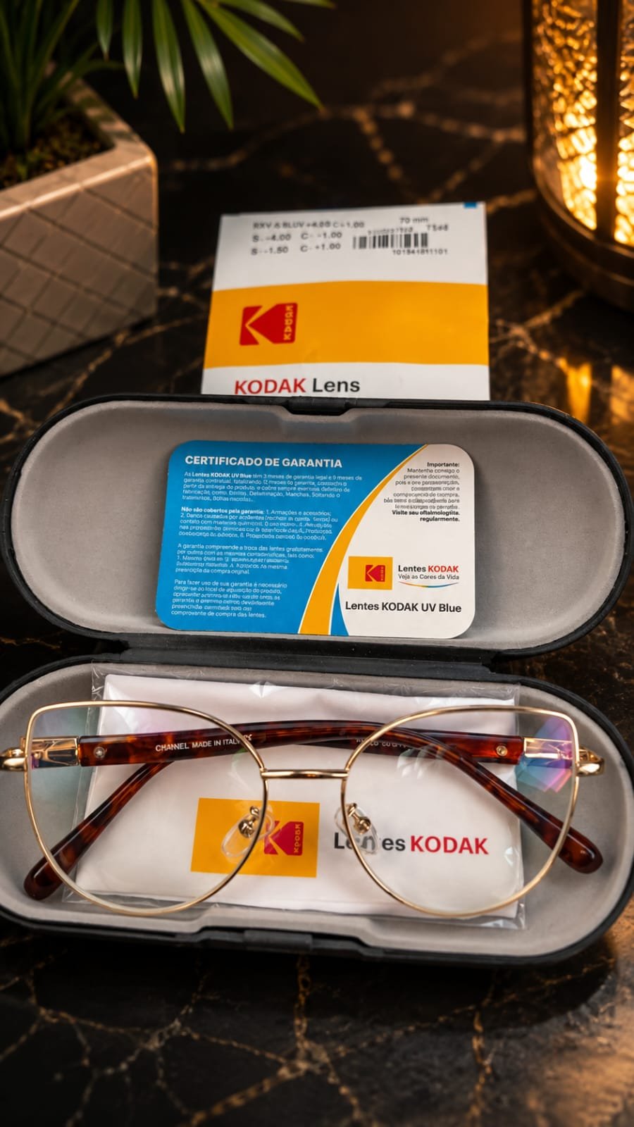 Armação com lente Kodak da Óticas G